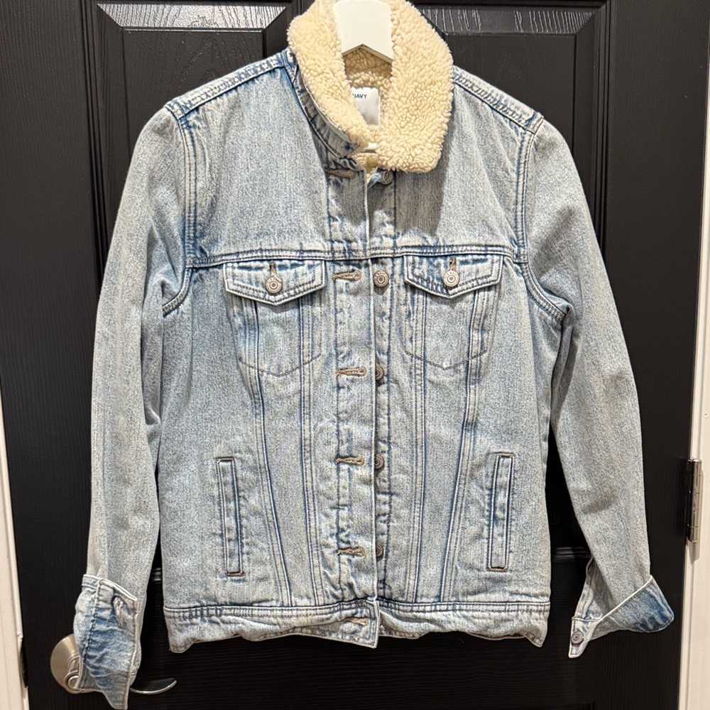 OLD NAVY Sherpa Lined Denim Jacket